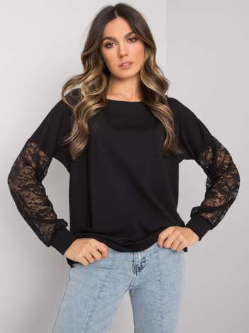 Black blouse with lace Shantelle RUE PARIS