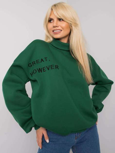 Dark green oversized sweatshirt Kelly