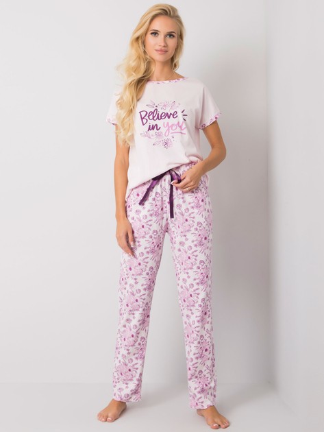 Light pink women's pajamas with pants