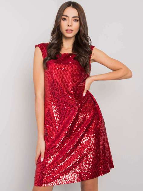 Red Briney Evening Dress